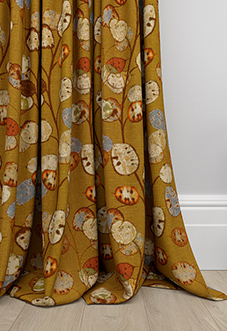 Honesty, Ochre - Made to Measure Curtains